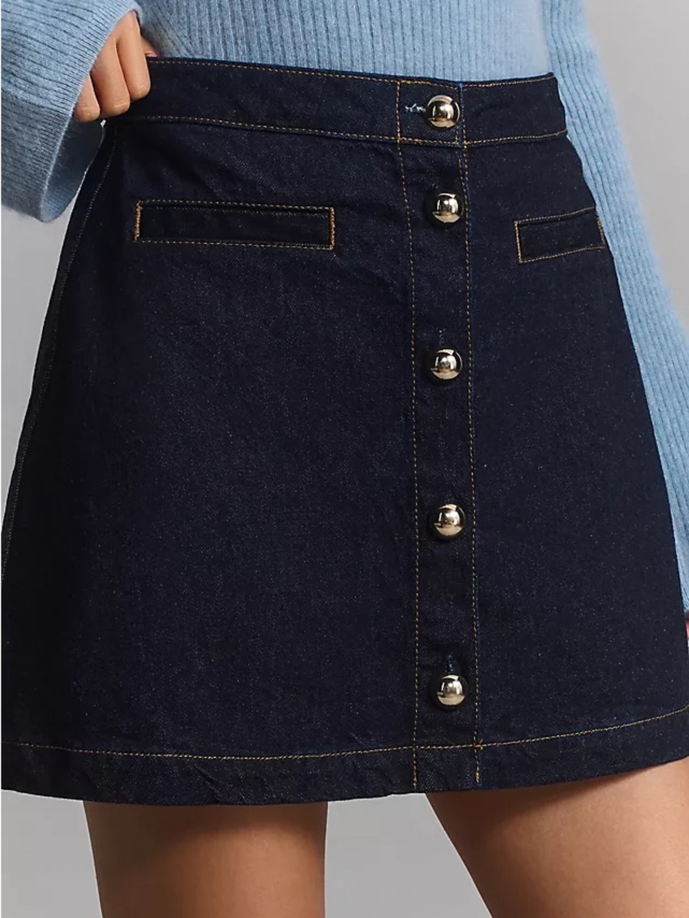 Reformation Amara High Rise Denim Skirt